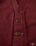 Dehen 1920 Classic Cardigan - Burgundy (Modified)