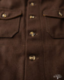 Dehen 1920 Crissman Overshirt - Brown Melton Wool