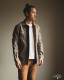 Dehen 1920 Crissman Overshirt - Oatmeal Melton Wool