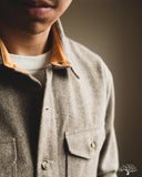Dehen 1920 Crissman Overshirt - Oatmeal Melton Wool