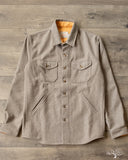 Dehen 1920 Crissman Overshirt - Oatmeal Melton Wool