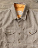 Dehen 1920 Crissman Overshirt - Oatmeal Melton Wool
