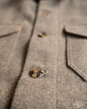 Dehen 1920 Crissman Overshirt - Oatmeal Melton Wool