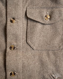 Dehen 1920 Crissman Overshirt - Oatmeal Melton Wool