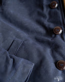 Dehen 1920 N-1 Deck Jacket - Navy Waxed Canvas Brown Mouton (Modified)