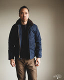 Dehen 1920 N-1 Deck Jacket - Navy Waxed Canvas Brown Mouton (Modified)