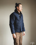 Dehen 1920 N-1 Deck Jacket - Navy Waxed Canvas Brown Mouton (Modified)