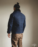 Dehen 1920 N-1 Deck Jacket - Navy Waxed Canvas Brown Mouton (Modified)