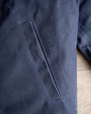 Dehen 1920 N-1 Deck Jacket - Navy Waxed Canvas Brown Mouton (Modified)