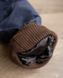 Dehen 1920 N-1 Deck Jacket - Navy Waxed Canvas Brown Mouton (Modified)
