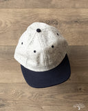 Dehen 1920 Baseball Hat - Natural/Navy Heather Wool / Dark Navy Melton Wool