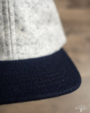 Dehen 1920 Baseball Hat - Natural/Navy Heather Wool / Dark Navy Melton Wool