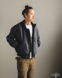 Dehen 1920 Pilot Jacket - Slate Dry Wax Cotton