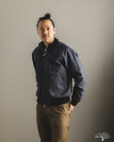 Dehen 1920 Pilot Jacket - Slate Dry Wax Cotton