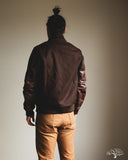 Dehen 1920 Varsity Jacket - Brown Melton / Antique Brandy Leather