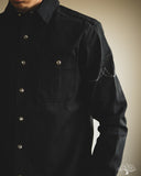 Fitted Underground Chelsea Selvedge Work Shirt - Dark Matter