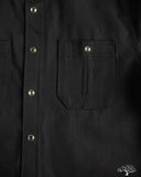 Fitted Underground Chelsea Selvedge Work Shirt - Dark Matter