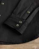 Fitted Underground Chelsea Selvedge Work Shirt - Dark Matter