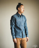 Fitted Underground Chelsea Selvedge Work Shirt - Teal