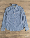 Fitted Underground LES Indigo Selvedge Chambray Shirt