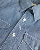 Fitted Underground LES Indigo Selvedge Chambray Shirt