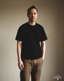 Flat Head FN-HTK-001 - 20oz Heavy Loopwheel Tee - Black