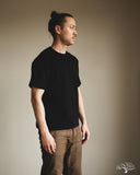 Flat Head FN-HTK-001 - 20oz Heavy Loopwheel Tee - Black