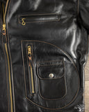 Flat Head FN-LJ-HW004 - Horsehide Double Rider's Leather Jacket