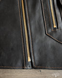 FN-LJ-HW004 - Horsehide Double Rider's Leather Jacket