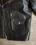FN-LJ-HW004 - Horsehide Double Rider's Leather Jacket