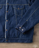 Flat Head FN-OJ-B002 - 12.5oz Denim Boa Jacket