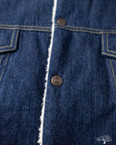 Flat Head FN-OJ-B002 - 12.5oz Denim Boa Jacket