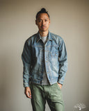 Flat Head FN-OJ-D101C 14.5oz 40's Type I Denim Jacket - Real Aging