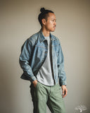 Flat Head FN-OJ-D101C 14.5oz 40's Type I Denim Jacket - Real Aging