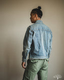 Flat Head FN-OJ-D101C 14.5oz 40's Type I Denim Jacket - Real Aging