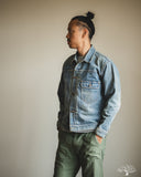 Flat Head FN-OJ-D101C 14.5oz 40's Type I Denim Jacket - Real Aging