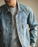 Flat Head FN-OJ-D101C 14.5oz 40's Type I Denim Jacket - Real Aging