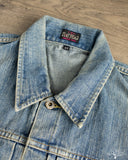 Flat Head FN-OJ-D101C 14.5oz 40's Type I Denim Jacket - Real Aging