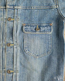Flat Head FN-OJ-D101C 14.5oz 40's Type I Denim Jacket - Real Aging