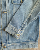 Flat Head FN-OJ-D101C 14.5oz 40's Type I Denim Jacket - Real Aging