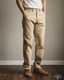 Flat Head FN-PA-C014 - 12oz Chino Trousers - Beige