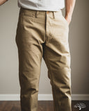 Flat Head FN-PA-C014 - 12oz Chino Trousers - Beige