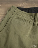 Flat Head FN-PA-C014 - 12oz Chino Trousers - Olive