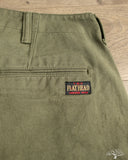 Flat Head FN-PA-C014 - 12oz Chino Trousers - Olive