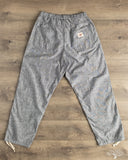 Flat Head FN-PA-C015 - 5oz Chambray Relaxed Fit Pants - Black