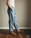 Flat Head FN-PA-C015 - 5oz Chambray Relaxed Fit Pants