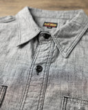 Flat Head FN-SCK-010L - 5oz Chambray Work Shirt - Black