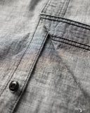 Flat Head FN-SCK-010L - 5oz Chambray Work Shirt - Black