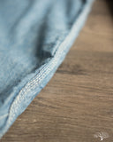 Flat Head FN-SCK-010L - 5oz Chambray Work Shirt - Blue