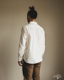 Flat Head FN-SCK-010L - 5oz Chambray Work Shirt - White